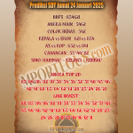 Prediksi SDY Jumat 24 Januari 2025